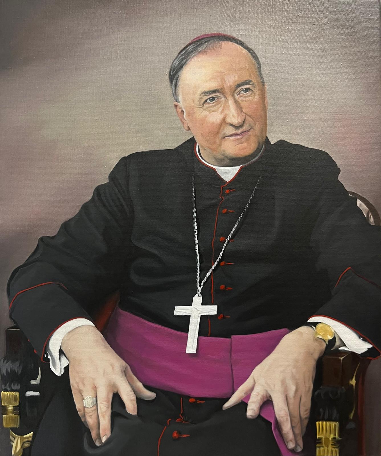 Portret bp Andrzeja Jeża autorstwa Grzegorza Kozdroja