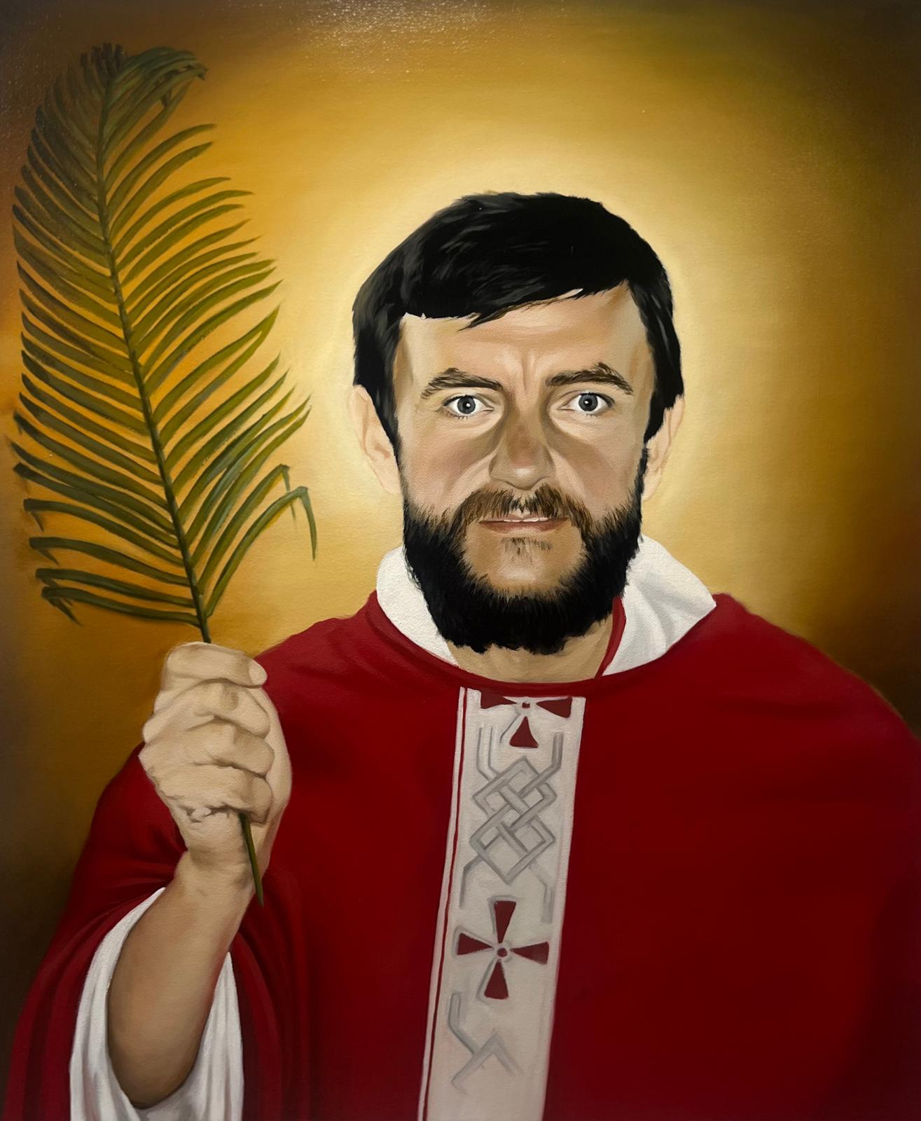 Sługa Boży ks. Jan Czuba — portret autorstwa Grzegorza Kozdroja